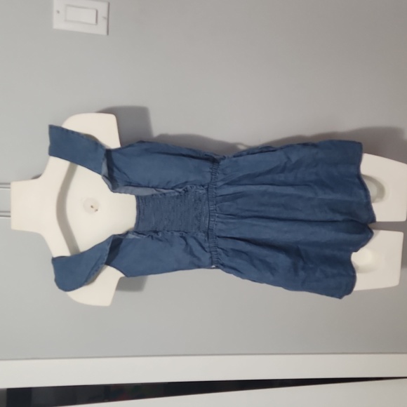 Denim Look Ruffled Romper - Picture 5 of 10